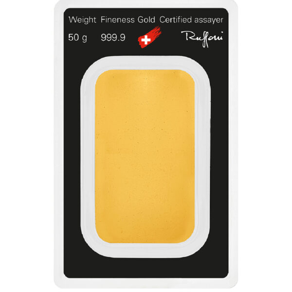 50 Gram Argor-Heraeus Gold Bar - Image 2