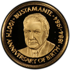 100 Dollars Jamaica Birth of Bustamante PF69