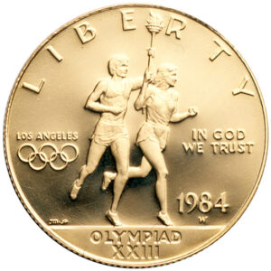 10 Dollars USA Los Angeles Olympiad Runners PR68