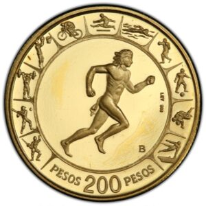 200 Pesos Colombia Pan-American Games PF66