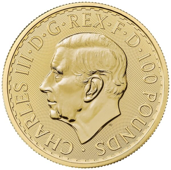 100 Ponds United Kingdom Britannia 1 oz Gold - Image 2