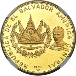100 Colones El Salvador Independence Anniversary PF68