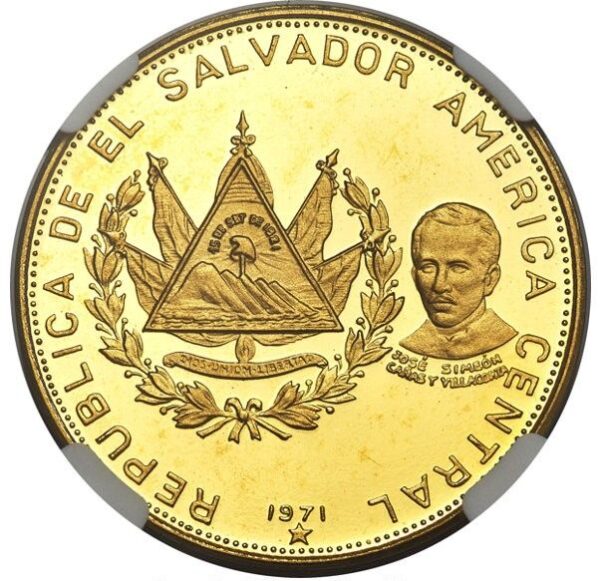 100 Colones El Salvador Independence Anniversary PF68