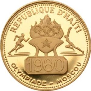 500 Gourdes Haiti Moscow Olympics PF65