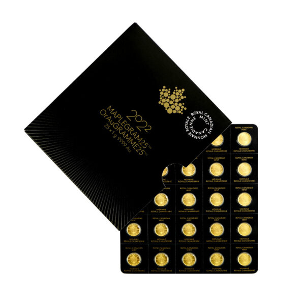 25 x 1 Gram Gold Canada Maple Leafs Maplegram25 - Image 2