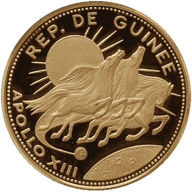 2000 Francs Guinea Apollo XIII PF64