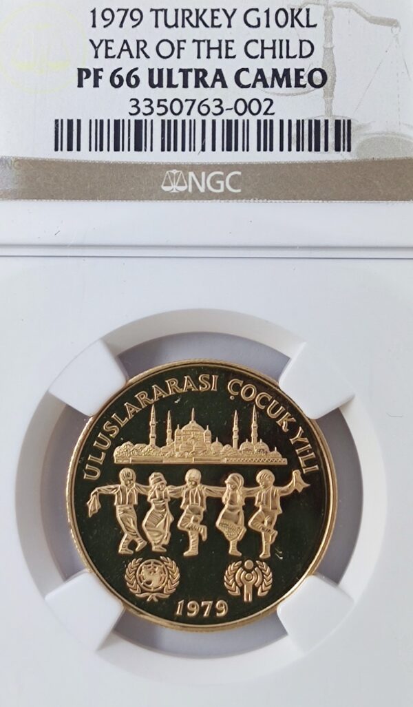 10 000 Lira Turkey Year of the Child PF66 - Image 3