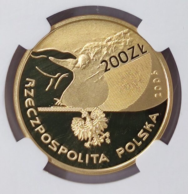 200 Zlotych Poland Winter Olympics Turin PF69 - Image 3