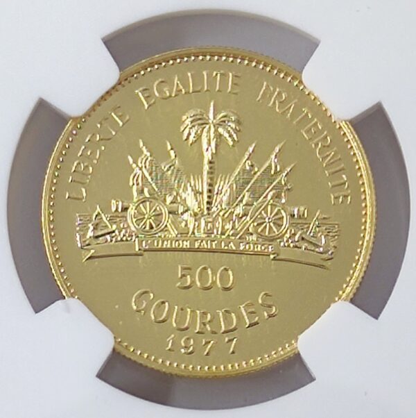 500 Gourdes Haiti Moscow Olympics PF65 - Image 4