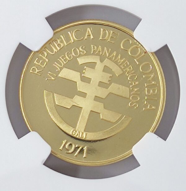 200 Pesos Colombia Pan-American Games PF66 - Image 3