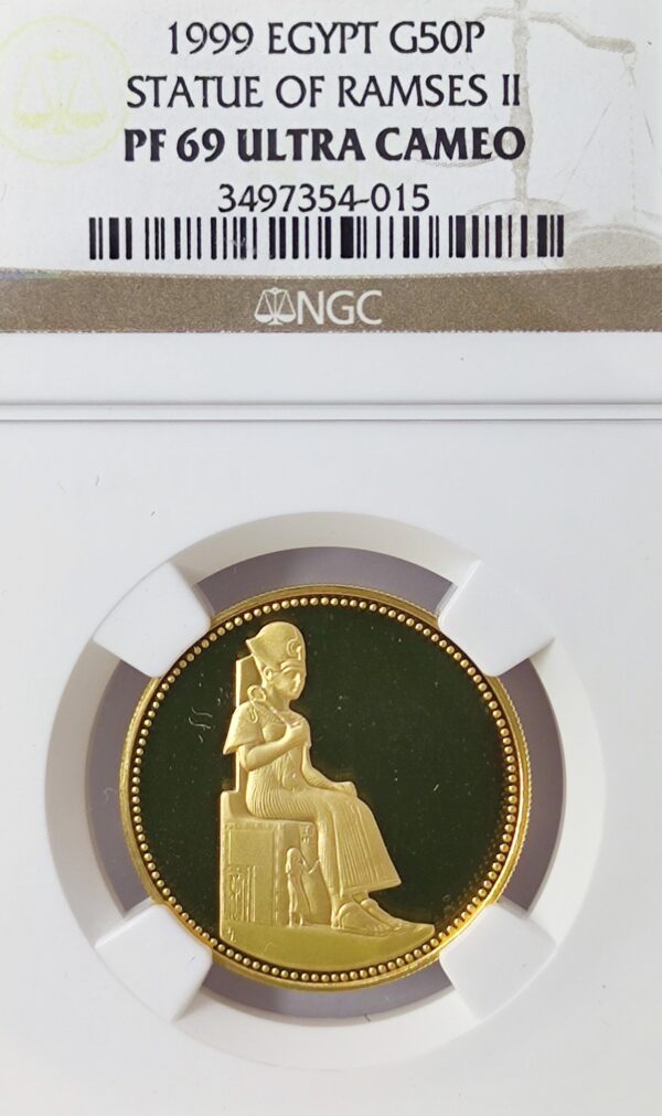 50 Pounds Egypt Statue of Ramses II PF69 - Image 2