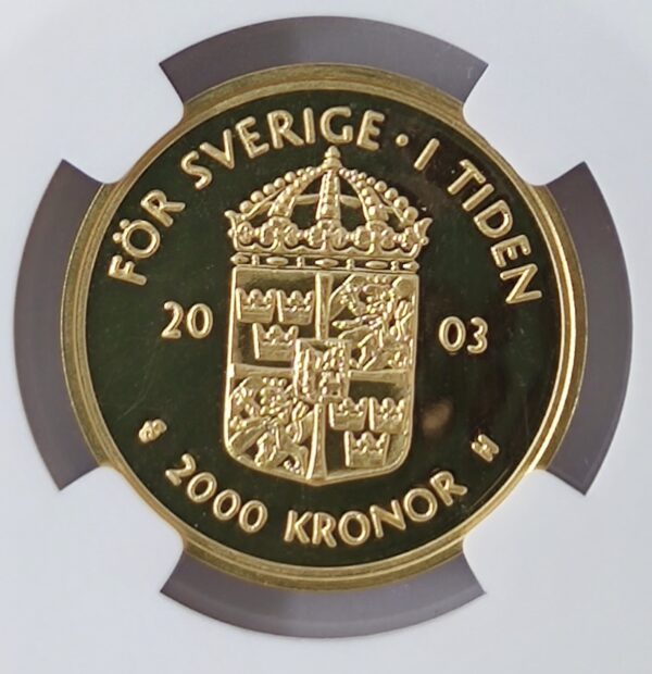 2000 Kronor Sweden Carl XVI Gustaf PF68 - Image 3