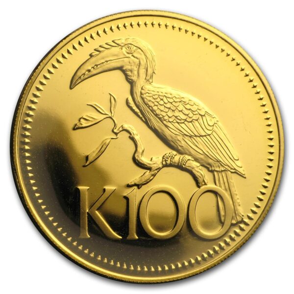 100 Kina Papua New Guinea Blyth's Hornbill PF69