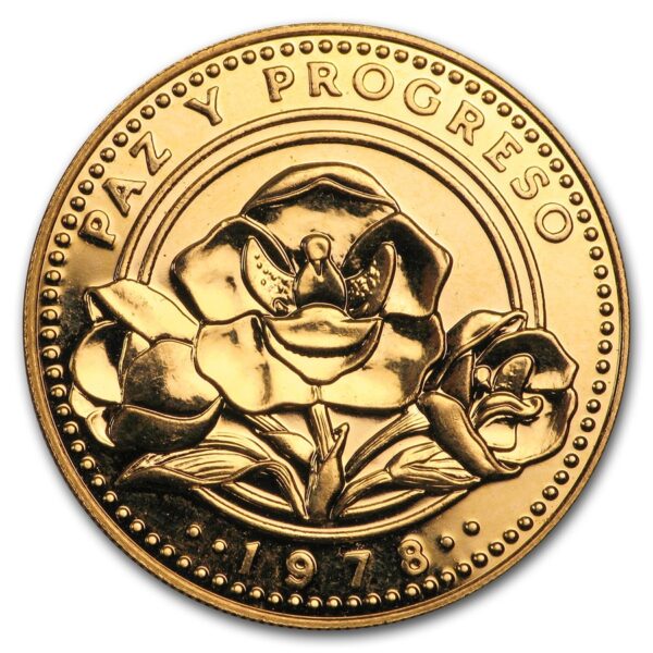 100 Balboas Panama Peace & Progress PF70