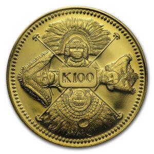 100 Kina Papua New Guinea Four Faces of the Nation PF69