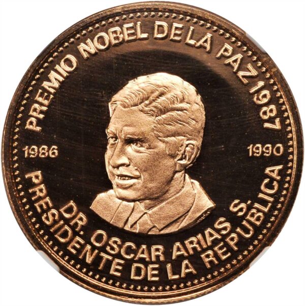 25 000 Colones Costa Rica Dr. Oscar Arias PF68