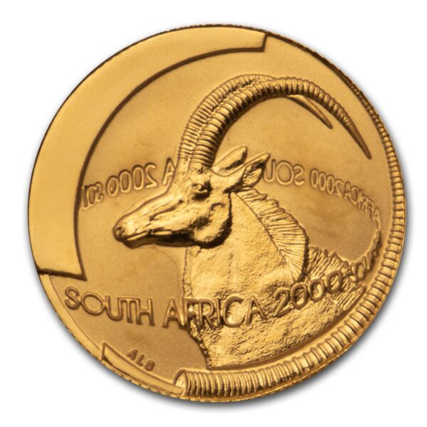 ⅒ Ounce South Africa Natura Sable Antelope PF69