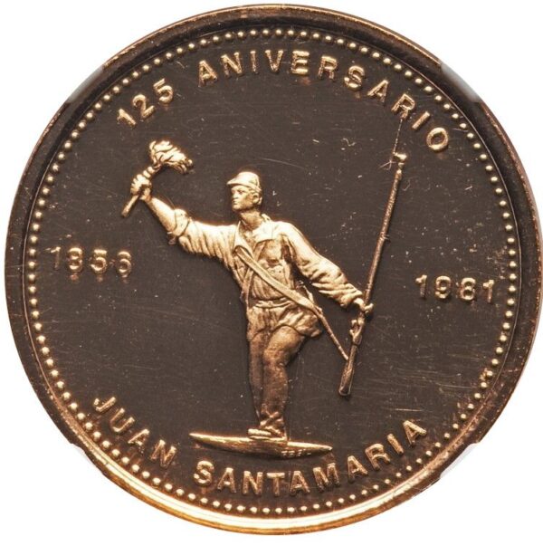 5000 Colones Costa Rica Juan Santamaria PF68