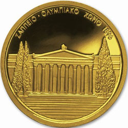 100 Euro Greece Zappeion Athens Olympics PF70