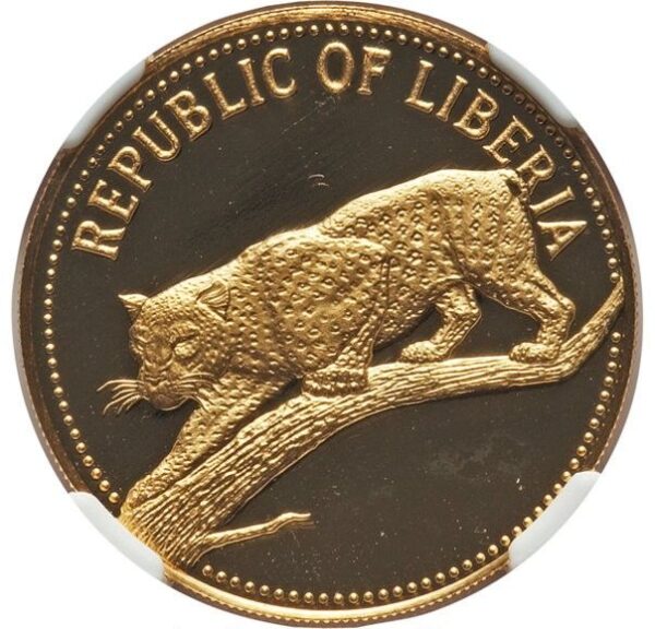 100 Dollars Liberia Leopard PF69