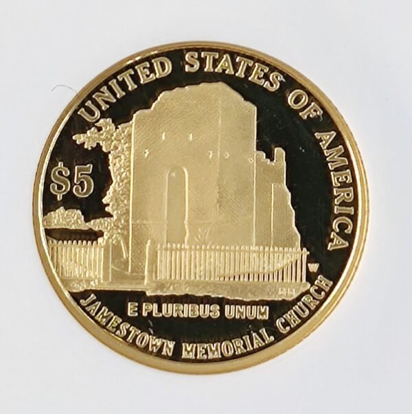 5 Dollars USA Jamestown PF70 - Image 3