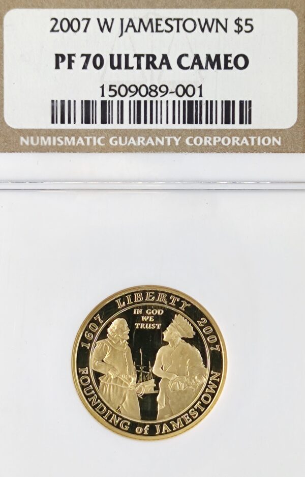 5 Dollars USA Jamestown PF70 - Image 2