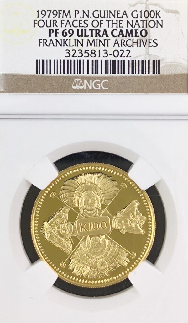 100 Kina Papua New Guinea Four Faces of the Nation PF69 - Image 2