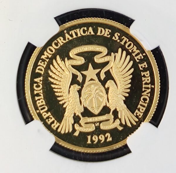 10 000 Dobras St.Thomas and Prince Sea Turtle PF69 - Image 3