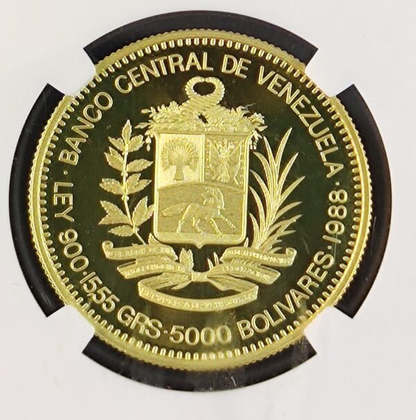 5000 Bolivares Venezuela Santiago Marino PF68 - Image 3