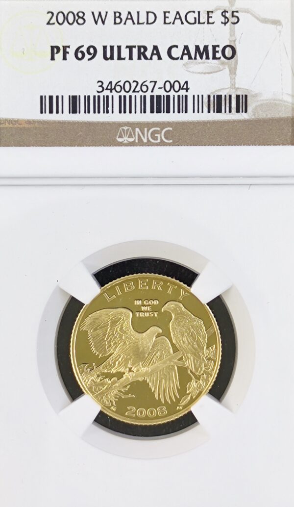 5 Dollars USA Bald Eagle PF69 - Image 2