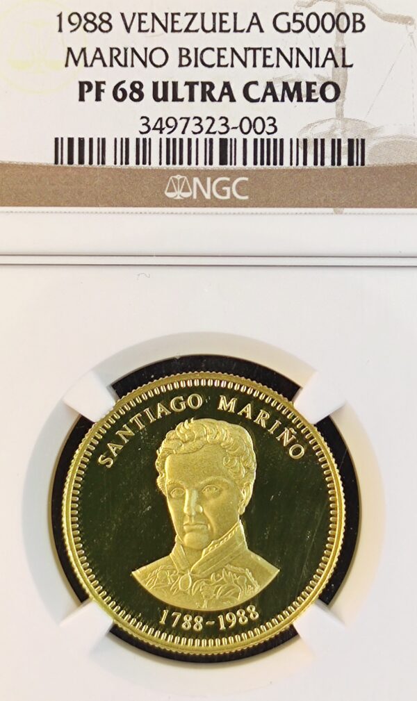 5000 Bolivares Venezuela Santiago Marino PF68 - Image 2