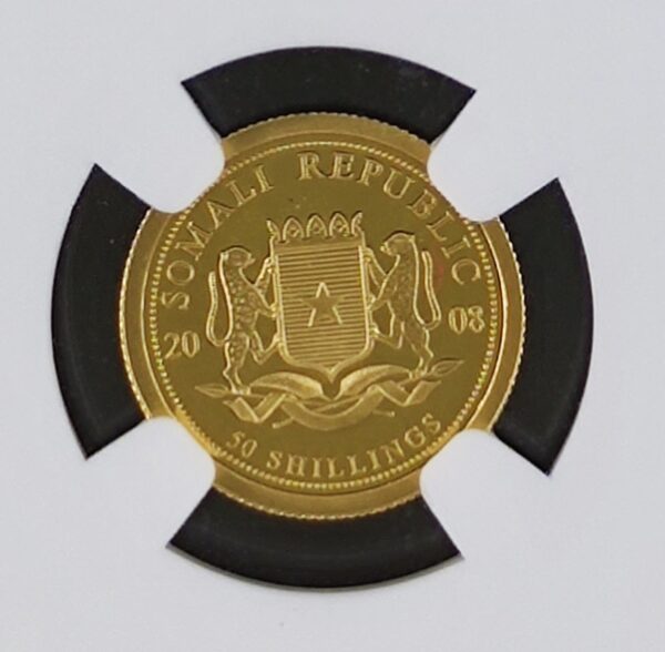 50 Shillings Somalia Elephant PF69 - Image 3