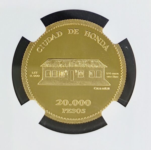 20 000 Pesos Colombia Alfonso Lopez-Pumarejo PF68 - Image 3