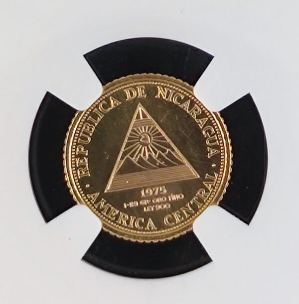 200 Córdobas Nicaragua La Pieta MS67 - Image 3