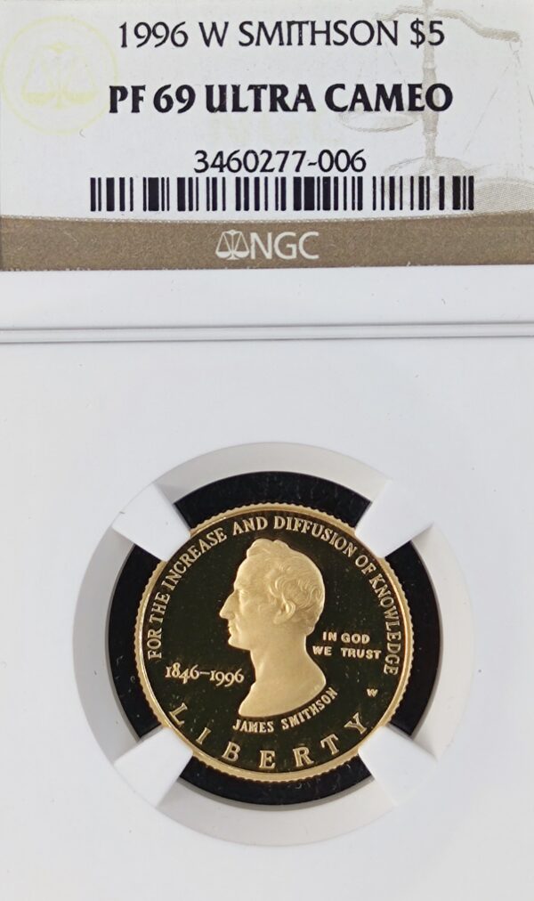 5 Dollars USA Smithsonian Institution PF69 - Image 2