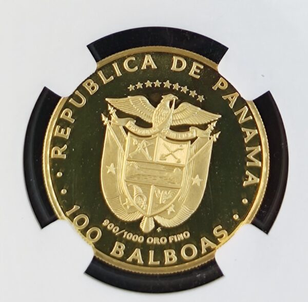 100 Balboas Panama Peace & Progress PF70 - Image 3