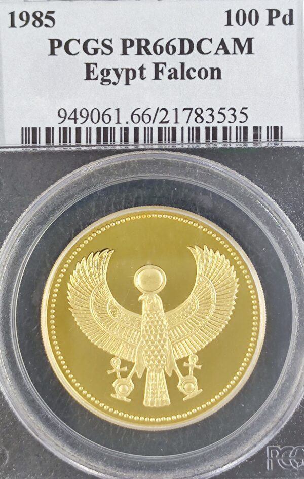 100 Pounds Egypt Falcon PR66DCAM - Image 2