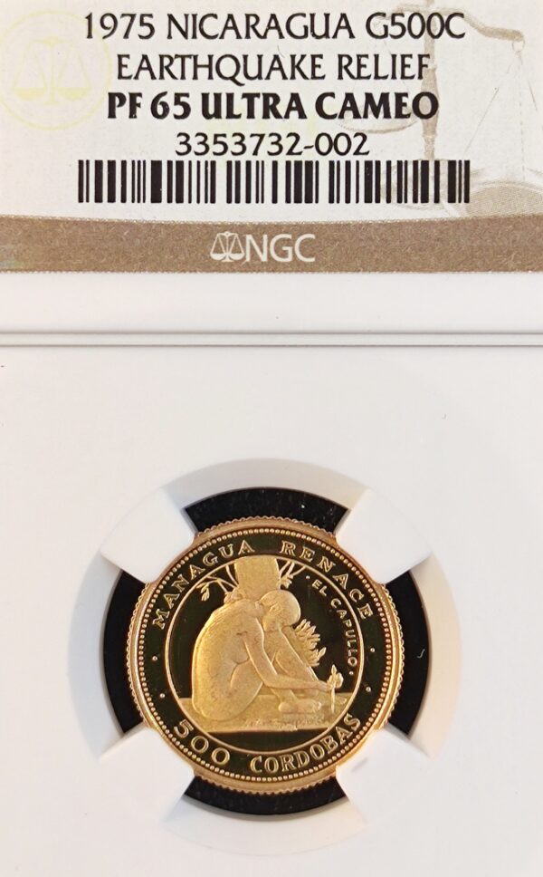500 Cordobas Nicaragua Earthquake Relief PF65 - Image 2
