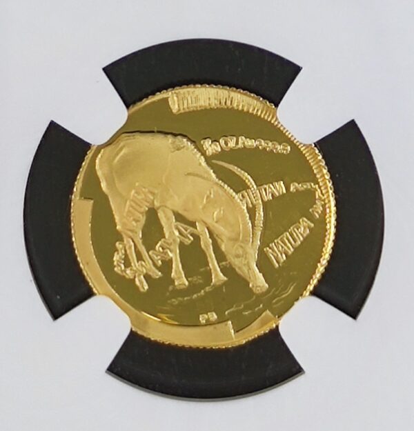 ⅒ Ounce South Africa Natura Sable Antelope PF69 - Image 3