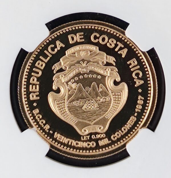 25 000 Colones Costa Rica Dr. Oscar Arias PF68 - Image 3