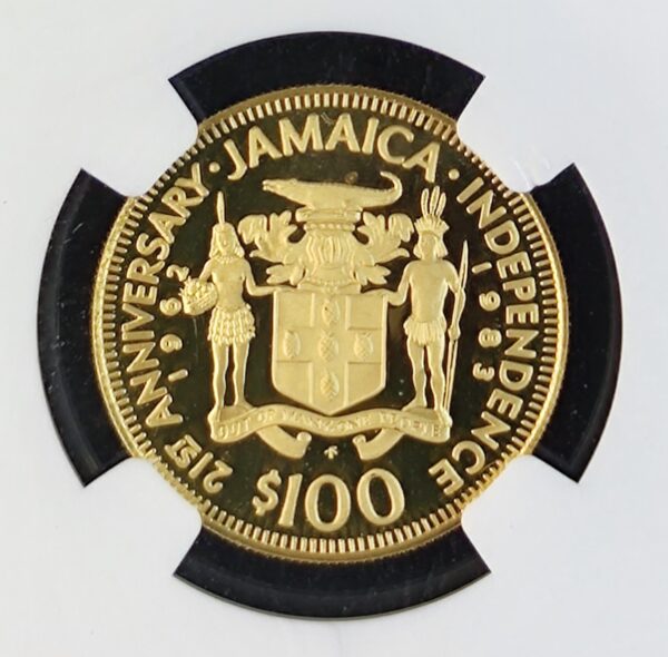 100 Dollars Jamaica Independence PF69 - Image 3