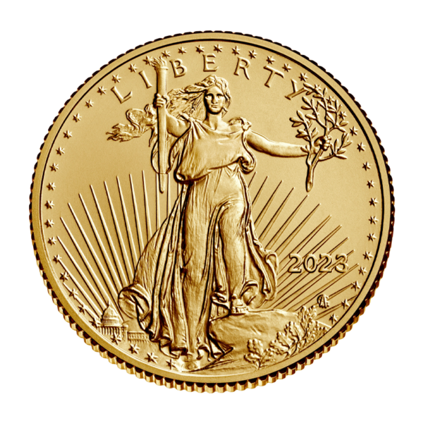 10 Dollars USA American Eagle 1/4 oz Gold