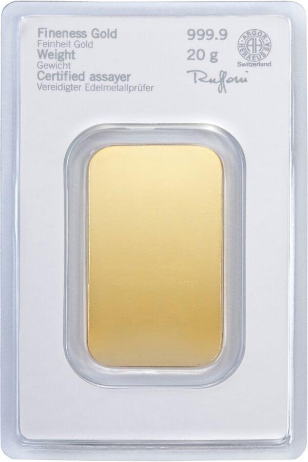 20 Gram Heraeus Gold Bar - Image 2