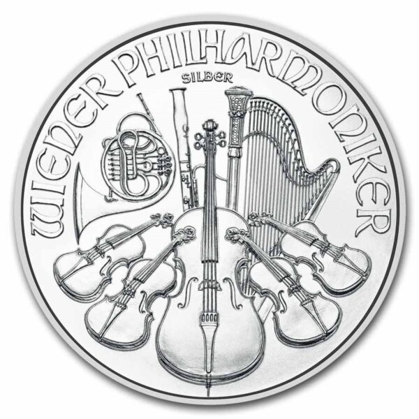 1.5 Euro Austria Philharmonic 1 oz Silver - Image 2