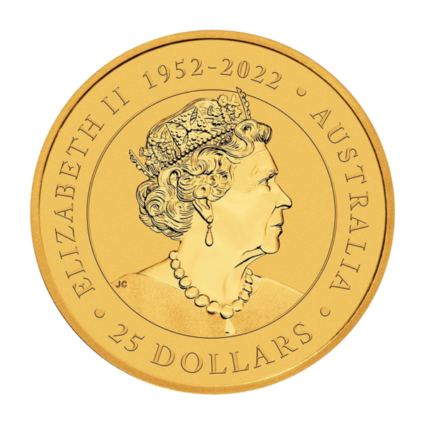 25 Dollars Australia Kangaroo 1/4 oz Gold - Image 2