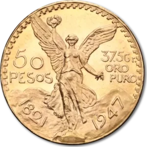 50 Pesos Mexico Centenario (1821-1947) 1.21 oz Gold