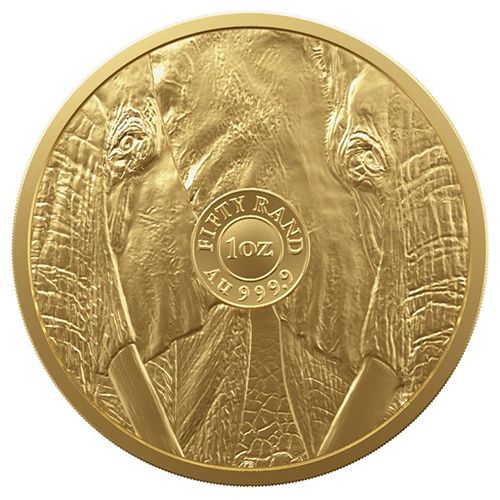 50 Rand South Africa Elephant Big Five Series 1 oz Gold - Image 2
