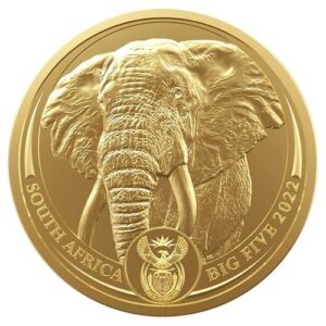 50 Rand South Africa Elephant Big Five Series 1 oz Gold
