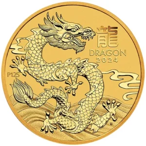 25 Dollars Australia Lunar III Dragon 1/4 oz Gold